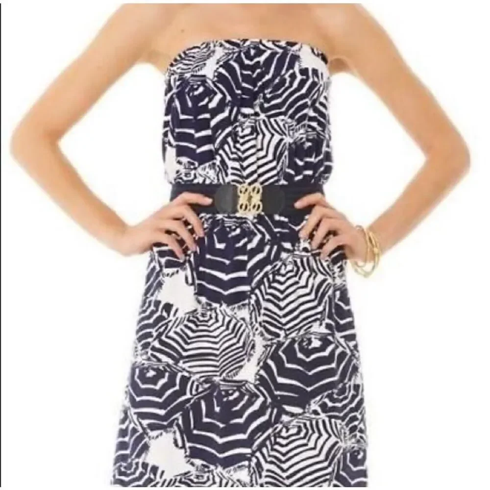 Lilly Pulitzer Oh Cabana Boy strapless Atwood S dress - Picture 2 of 5